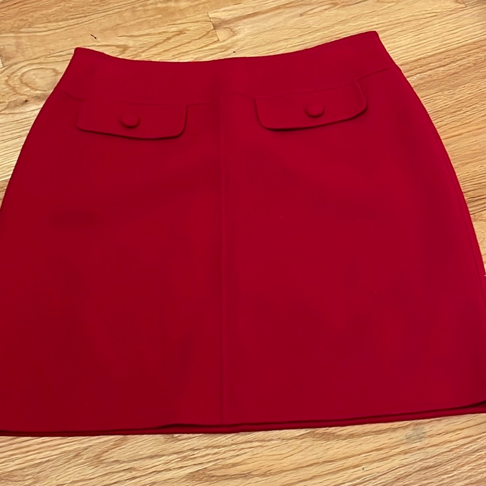 Cute red winter skirt